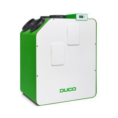 Duco WTW DucoBox Energy 400 1ZH - 1 zone sturing met heater - links - 400m³/h