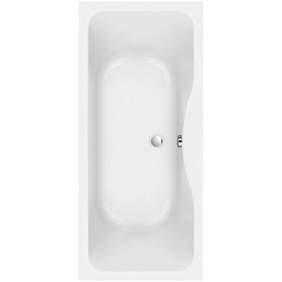 Nemo Start Monza inbouwbad - 180x80x44cm - duo - afvoer D52 - met potenstel - wit acryl