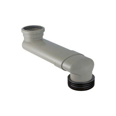 Geberit coude de déport épaisseur de tube 72mm 90 110mm réglable de 14.5cm à 34.5cm