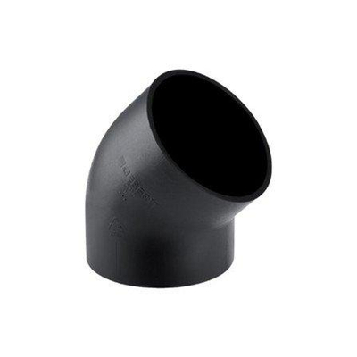 Geberit afvoer PE - fitting - bocht - 45 graden - 125