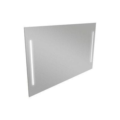Nemo Spring Quadro spiegel - 120x70cm - met verticale LED verlichting - schakelaar onderaan