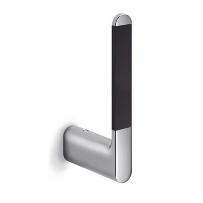 Nemo Stock Scura porte-rouleau de réserve montage murale 170 x 20 x 80 mm laiton chromé noir soft touch