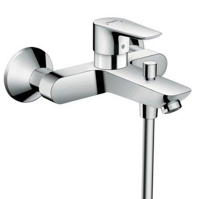 Hansgrohe Talis e Badmengkraan - eengreeps - opbouwmontage - uitsprong - 195mm - chroom - zonder d - hoogglans chroom