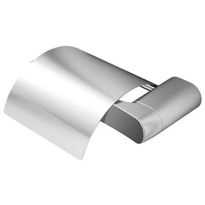 Geesa Wynk Toiletrolhouder met klep Chroom (links)