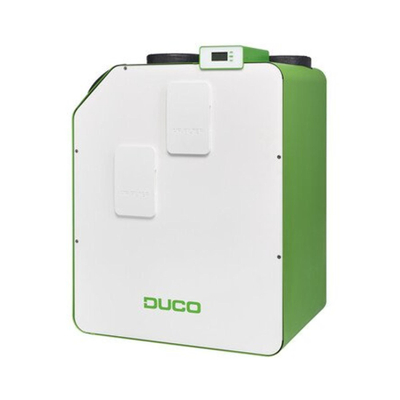 Duco WTW DucoBox Energy 400 1ZH - 1 zone sturing met heater - rechts - 400m³/h