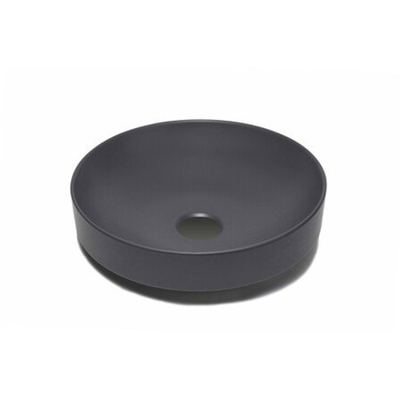GO by Van Marcke vasque - 40x40x9cm - à poser - ronde - porcelaine mat anthracite
