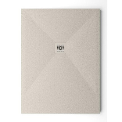 Nemo Spring Trendy receveur de douche 180x90x3cm Pietrablu blanc antidérapant antibactérien résistant aux rayons UV avec bonde et plaque de recouvrement blanche