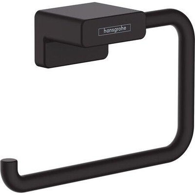 Hansgrohe AddStoris Q closetrolhouder - zonder klep - mat zwart