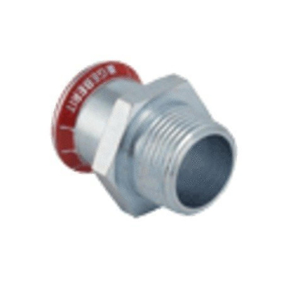 Geberit Mapress C Staal puntstuk verzinkt buitendraad 1/2 bux22mm