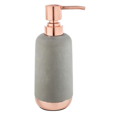Nemo Stock Collection Natural Kepa zeepdispenser - 19x7.5cm - materiaal beton/koper - betonkoper