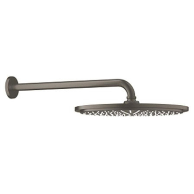 Grohe Rainshower Cosmopolitan 310 Douche Principale - 31cm - 1 type de jet - bras mural 38cm - graphite dur brosse