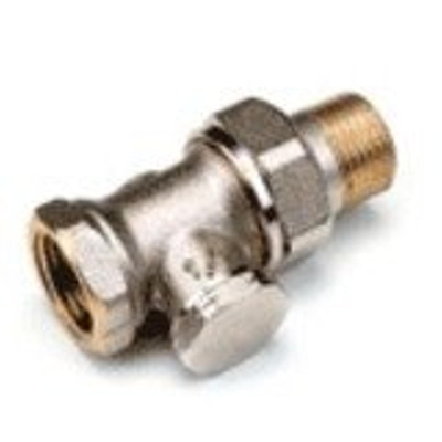 Comap Sar vanne de pied nickelée droite 3/8 Kvs = 1,55 m3/h