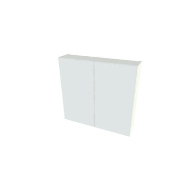 Nemo Spring Nebulo spiegelkast - 70x65x17.8cm - 2 deuren glazen leggers - met stopcontact - Minnesota Chocolat