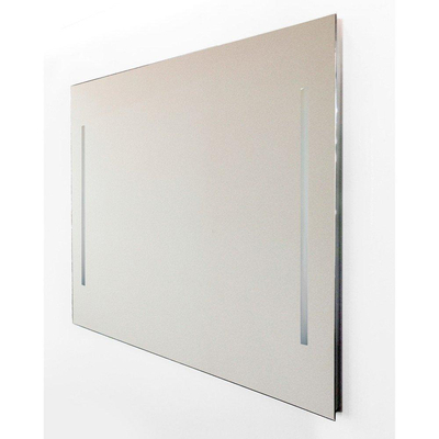 Nemo Spring Quadro spiegel - 120x70cm - met verticale LED verlichting - schakelaar onderaan