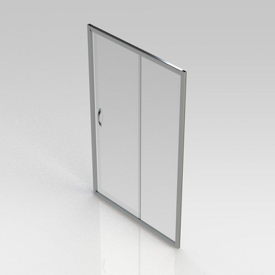 GO by Van Marcke Belo porte coulissante 120x190cm verre easy clean 6mm profilés aluminium chromé réglable 1160-1210mm