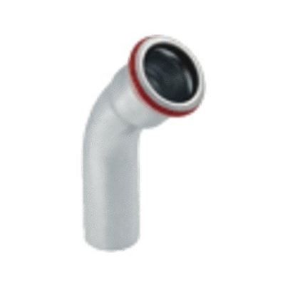 Geberit Mapress Bocht - 45 graden verzinkt - met mof/spie - 22mm