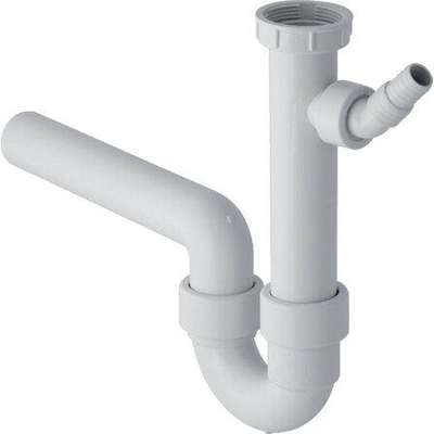 Geberit buissifon - voor spoeltafel - met 1 bak - met afvoerbocht - 6/4" - D - 40mm - kunststof - alp - wit