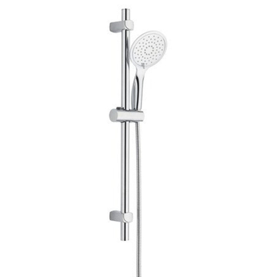 GO by Van Marcke Iona Ensemble de douche avec douchette 3 jets et flexible 150cm diamètre barre 25mm longueur 70cm