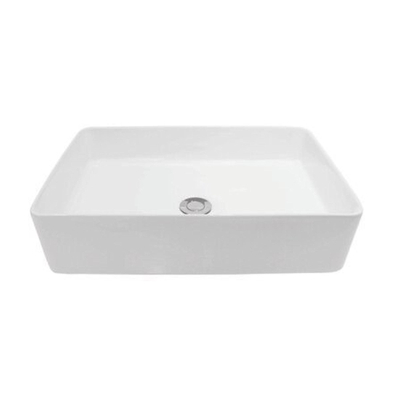 Nemo Spring Sun lavabo rectangulaire à poser 500x350x120 mm porcelaine blanc trou d'évacuation diamètre 45 mm sans trop-plein sans trou de robinet