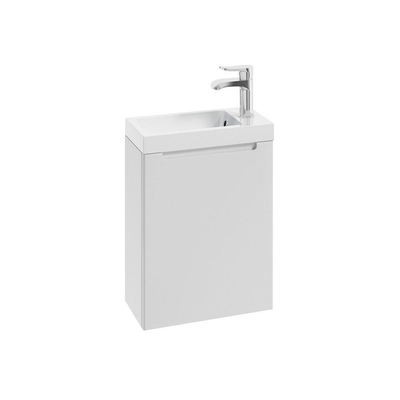 Nemo Spring Aurora vestiaire armoire 1 porte sans poignée 200 x 400 x 500 mm charnières à droite blanc