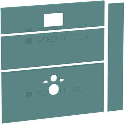 Geberit Gis Easy Placoplatre carton pour module de WC avec réservoir UP300 et UP320 façade 130x130cm
