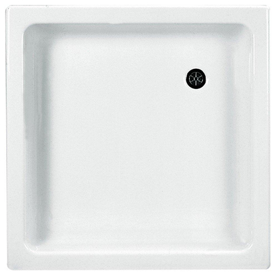 Nemo Start Stratos-H douchebak - 80x80x15cm - acryl - afvoer D52 - wit - zonder potenstel - dikte 4mm - StratosH