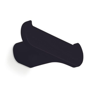 Nemo Stock Scura crochet double montage murale 90 x 30 x 40 mm laiton noir soft touch