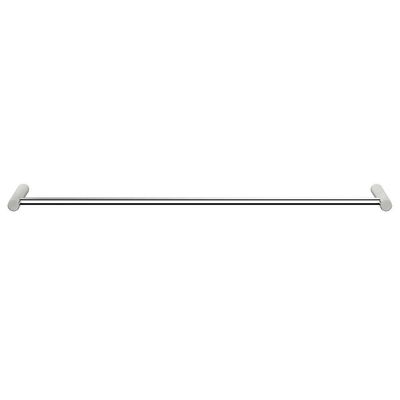 Nemo Spring Tilde porte-serviettes simple montage mural 620 x 20 x 90 mm laiton nickel brossé