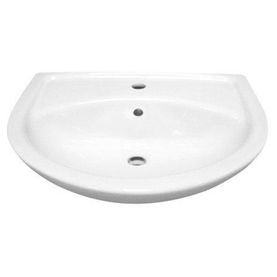 Nemo Start lavabo - 60x46.5cm - 1 trou de robinet - avec trop-plein - porcelaine blanc