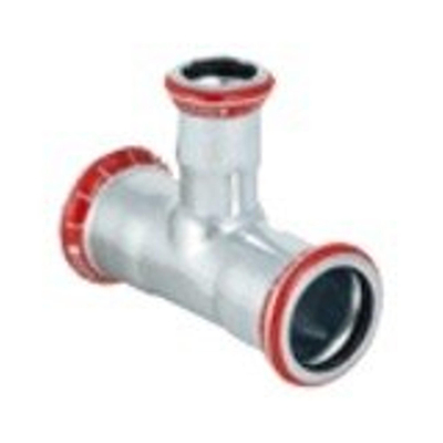 Geberit Mapress Té pièce galvanisée réductrice 22 28 22 mm