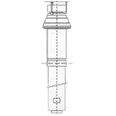 Burgerhout Skyline 3000 gouttière en aluminium concentrique 80 125 mm noir