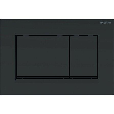 Geberit Sigma20 bedieningsplaat - 2-toets spoeling - vierkant - dualflush - mat zwart