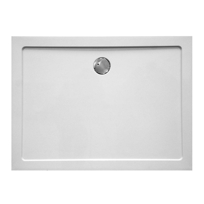 GO by Van Marcke Helion receveur de douche en matériau composite 120x80x3.5cm rectangulaire bonde D90mm sans jeu de pieds blanc