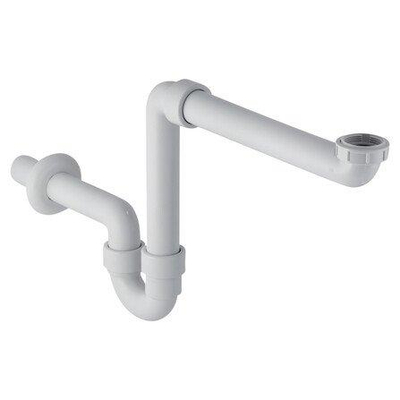 Geberit meubelsifon - 1 1/2 - 40mm+verloopring 11/2 11/4 - wit