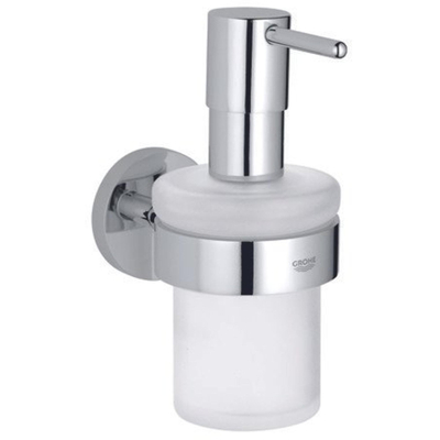 GROHE Essentials Distributeur de savon - 160ml - avec support - montage mural - chrome