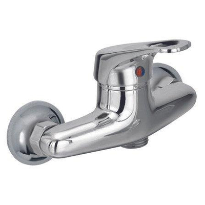 Go by Van Marcke Flow eengreepsmengkraan douche hartafstand 15 cm keramische schijven inclusief rozetten en S-koppelingen