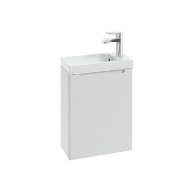 Nemo Spring Aurora vestiaire armoire 1 porte sans poignée 200 x 400 x 500 mm charnières à droite blanc