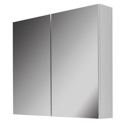 Nemo Go Roxsie Armoire de toilette 80x15.5x73cm avec 2 portes miroir un côté Blanc brillant