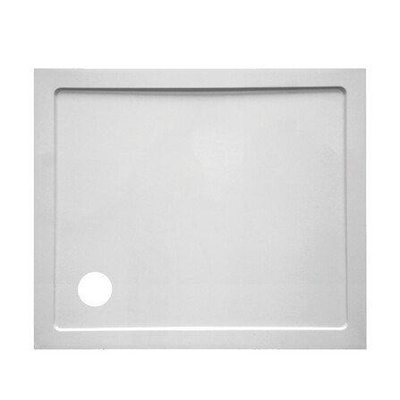GO by Van Marcke Helion receveur de douche composite synthétique 100x90x3.5cm rectangulaire évacuation D90mm sans jeu de pieds blanc