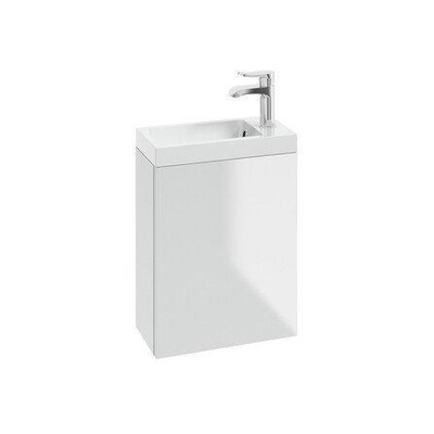 Nemo Start Alba vestiaire 1 porte push to open réversible 200 x 400 x 500 mm blanc brillant