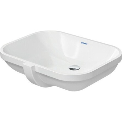 Duravit D-code Onderbouwwastafel - 56x40cm - zonder kraangat - met overloop - wit