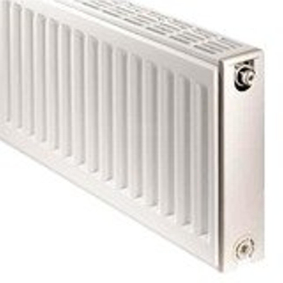 Henrad set zijpanelen voor radiator 40x10.2cm type 22 Staal Wit Glans