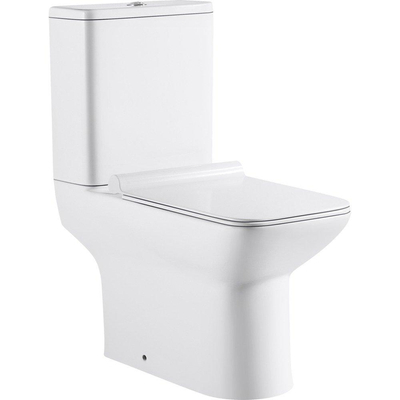 GO by Van Marcke Ike PACK Staand Toilet - H(PK) uitgang - reservoir Geberit - spoelmechanisme 3/6L - vierkant - softclose - takeoff - porselein - wit SHOWROOMMODEL