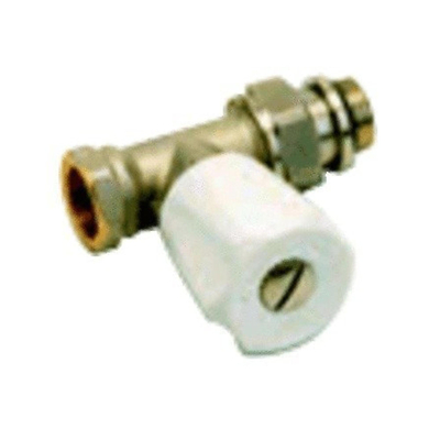 SAR Robinet d'arrêt de radiateur droit 1/2 auto-obturant Kvs 1,25 m3 h 409U