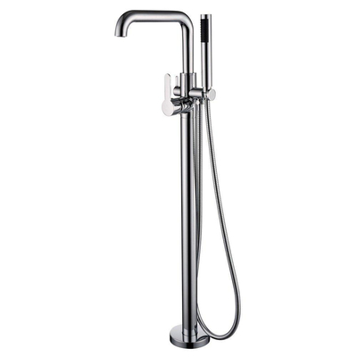 Nemo Spring Lana robinet de baignoire mélangeur sur pied avec ensemble de douche chrome