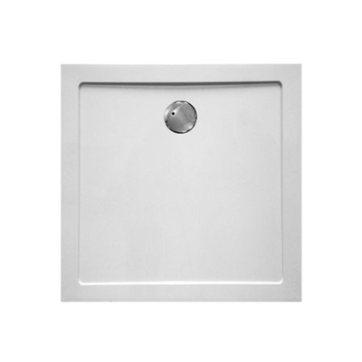 GO by Van Marcke Helion Receveur de douche 90x90x3.5cm Carré vidage 90mm Composite sans pieds Blanc