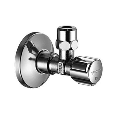 Schell Comfort robinet d'arrêt d'angle 1/2 pouce Chrome brillant