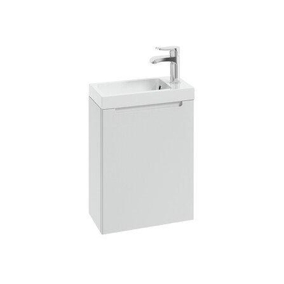 Nemo Spring Aurora vestiaire armoire 1 porte sans poignée 200 x 400 x 500 mm charnières à droite blanc