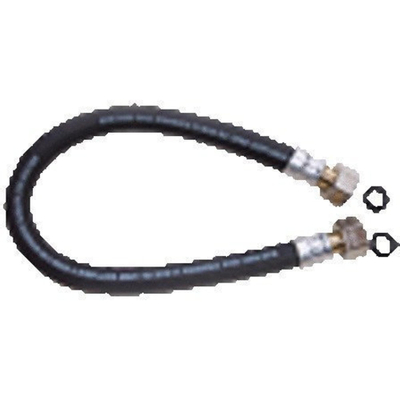 Go by Van Marcke tuyau de gaz avec 2 écrous séparés et joint pour appareils mobiles 1/2F x 1/2F 700 cm caoutchouc noir