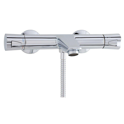 Nemo Spring Assana badmengkraan - thermostatisch - eengreeps - wandmontage - zonder douchegarnituur - chroom